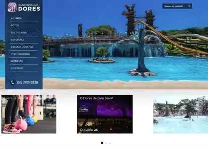 Novo site do Clube Dores