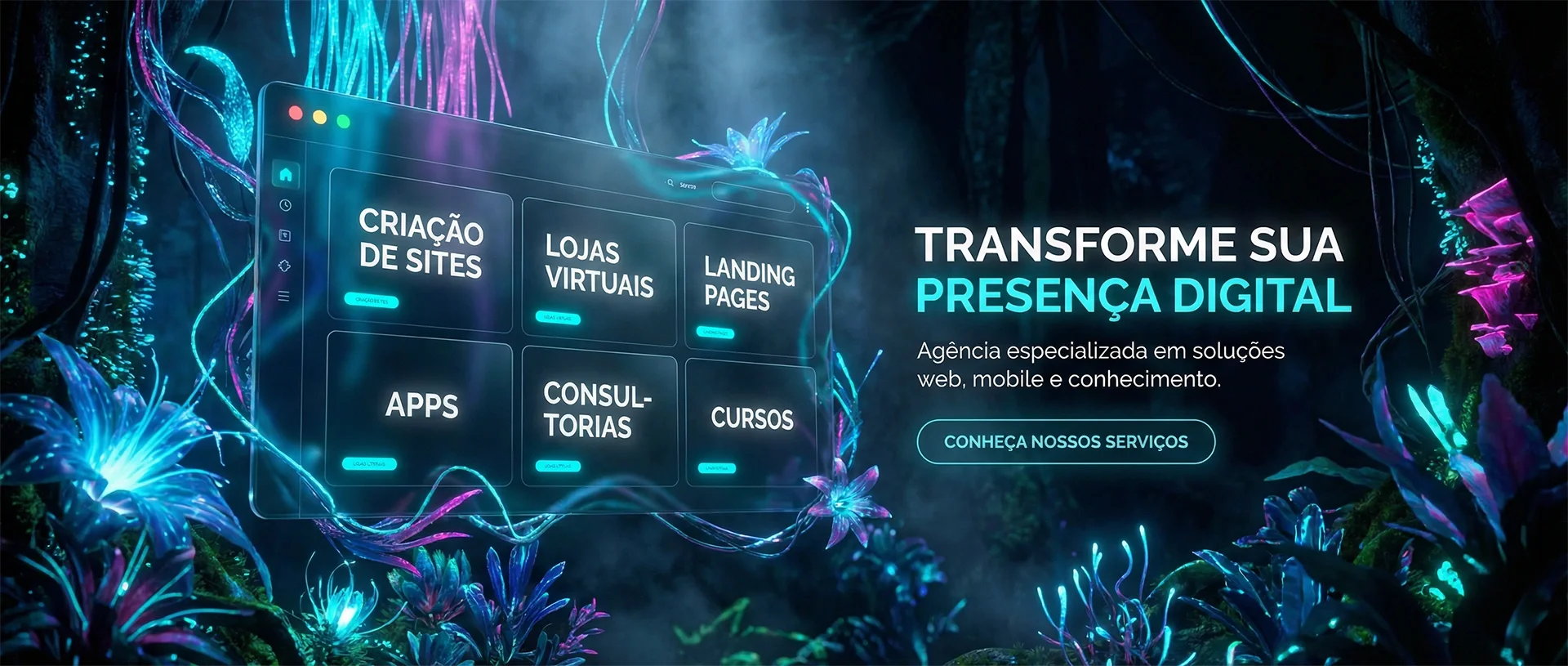 Desenvolvimento de sites, lojas virtuais, landing pages