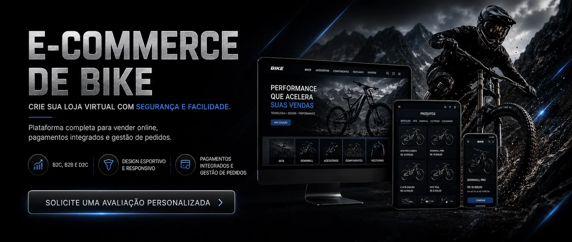 Criação de Loja Virtual - E-commerce de Bike