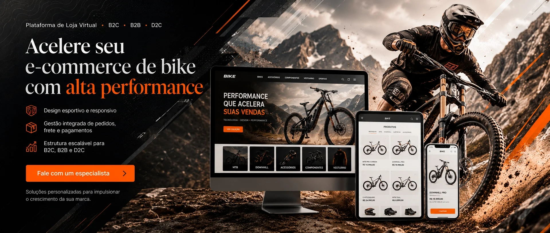 Acelere seu e-commerce de bike com alta performance